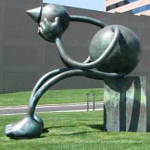Garden decoration casting bronze abstract cartoon sculpture